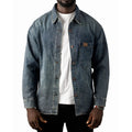 Men’s Casual Classic Lapel Cotton Jean Jacket Blue
