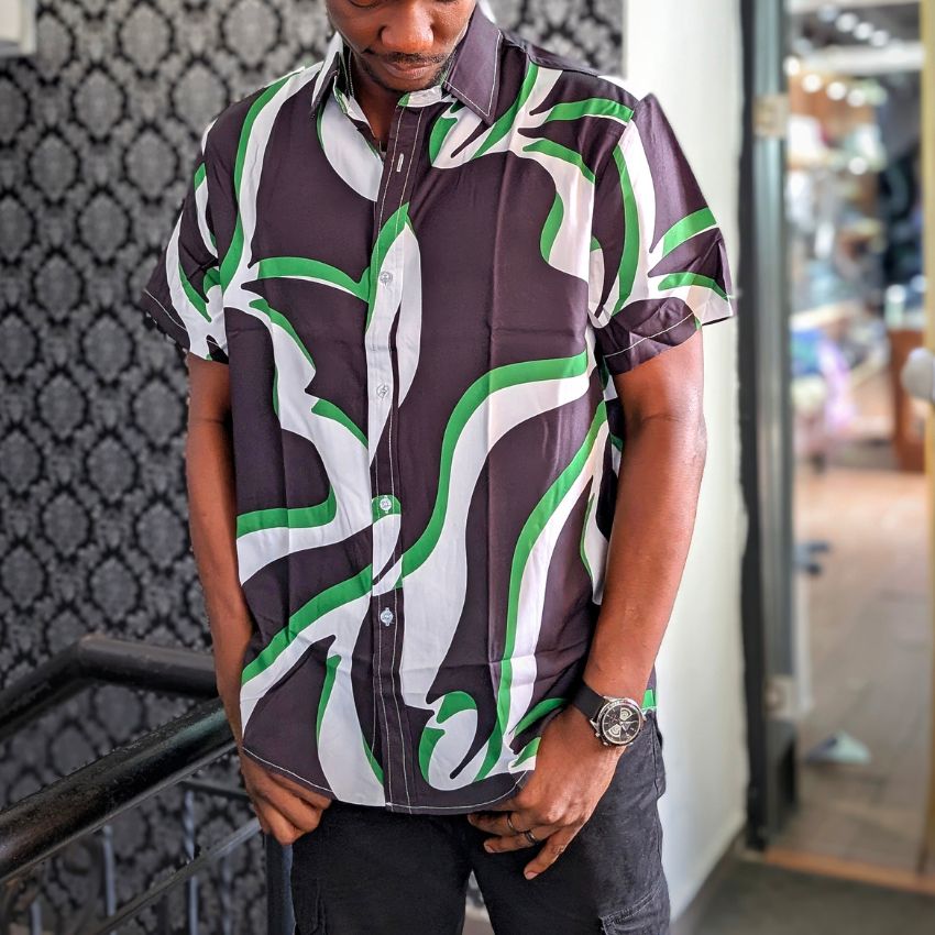 Regular Fit Wrinkle Free Casual, Short Sleeve Shirt