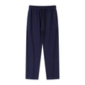 Relaxed Baggy Straight-Leg Jogger Sweatpants - Navy Blue - Noriastylez