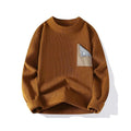Chestnut Brown Knit Earthy Tone Style Sweater