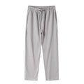 Relaxed Baggy Straight-Leg Jogger Sweatpants - Light Gray - Noriastylez
