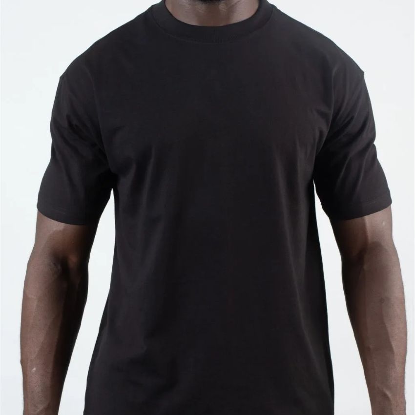 Men’s 210g pure cotton short-sleeved T-shirt Navy Blue
