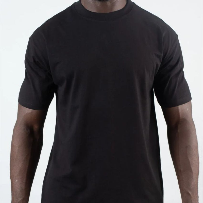 Men’s 210g pure cotton short-sleeved T-shirt Navy Blue