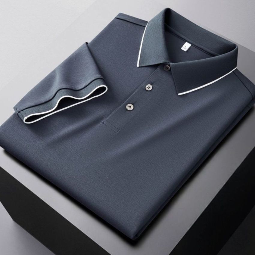 Men's Premium Classic Cotton Polo Shirt Navy