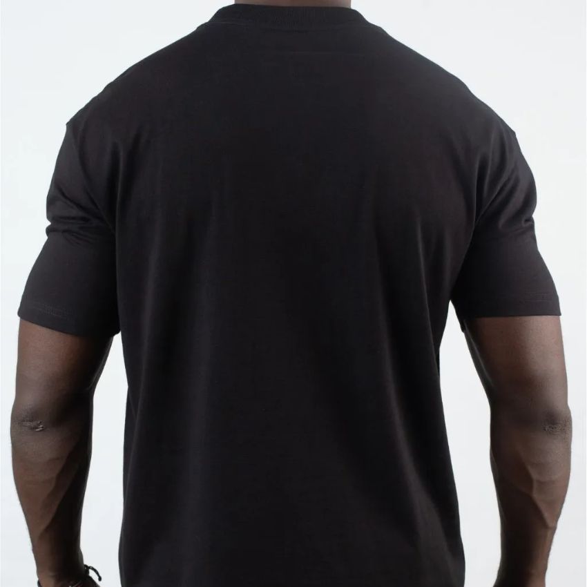 Men’s 210g pure cotton short-sleeved T-shirt Navy Blue