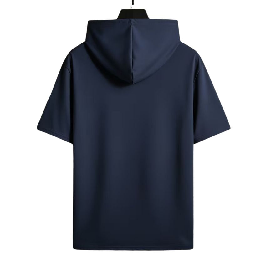 Men’s Classic Hooded T-Shirt — Minimalist Casual Top for Gym, Outings & Everyday Wear