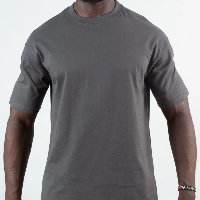 Men’s 210g pure cotton short-sleeved T-shirt Navy Blue