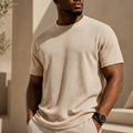 Premium 300 GSM heavyweight Waffle Milk Knit T-Shirt