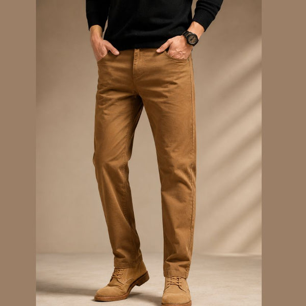 Men’s Premium Versatile Casual Chinos – Tailored Straight Fit, All-Day Comfort