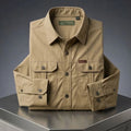 Men’s Khaki Outdoor Utility Long Sleeve Shirt