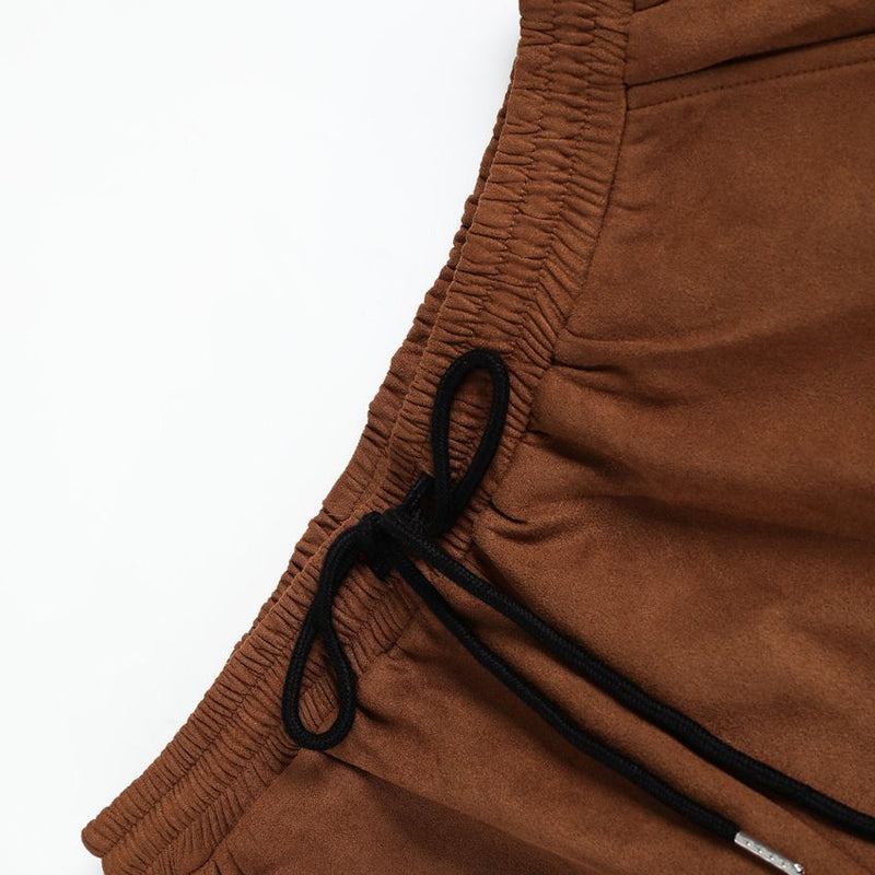 Men's Colorblock Suede Shacket & Jogger Set