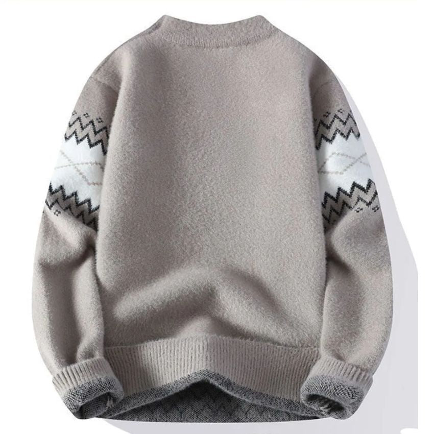 Trend Sweater Casual Comfortable Warm Sweater - Gray - Noriastylez