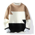 Round Neck Fit Fashion Sweater - Khaki - Noriastylez