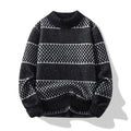 Turtleneck Long Sleeve Knitted Sweater - Black - Noriastylez