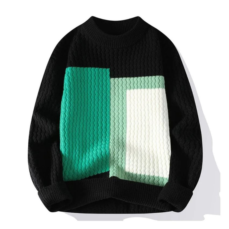 Thick Warm Turtleneck Sweater - Black - Noriastylez