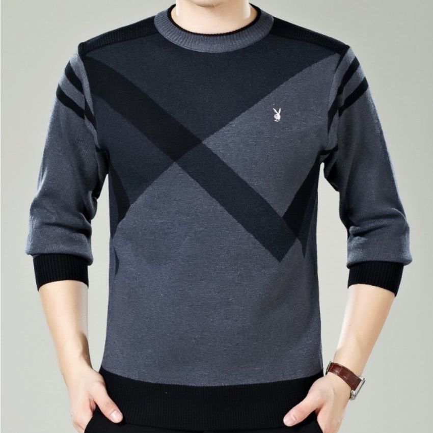 Men's Turtleneck Color-matching Casual Sweater - Noriastylez