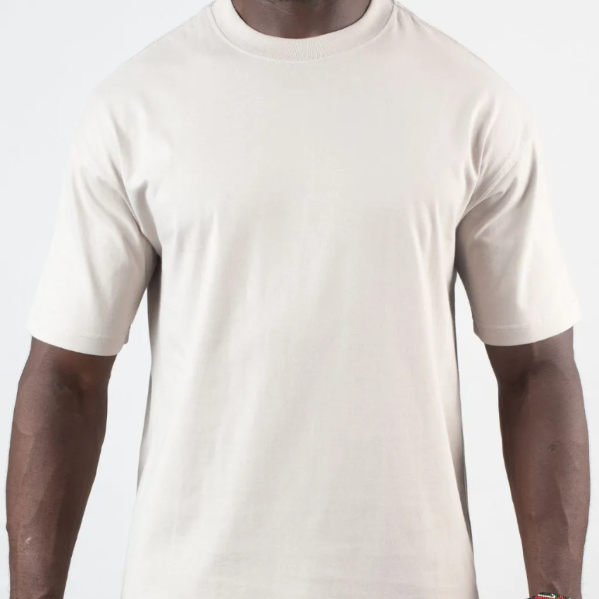 Men’s 210g pure cotton short-sleeved T-shirt Navy Blue
