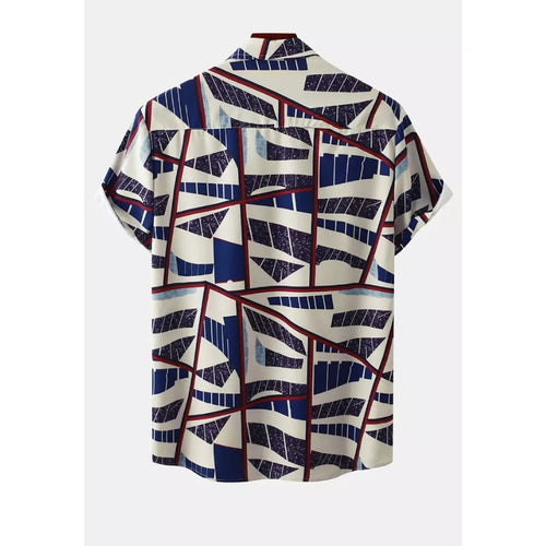 Multi Colored Hawaiian Print Short-Sleeved Shirt - Noriastylez