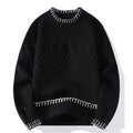Soft Cozy Ribbed Knit Sweater Black