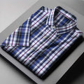 Men’s Classic Crisp Spread Collar with Lightweight Fabric Shirt Deep Blue