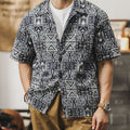 Men’s Classic short-sleeved Aloha Shirt Royal Blue