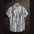 Men's Summer Fashion Casual Outdoor Short-Sleeve Button-Up Shirt
