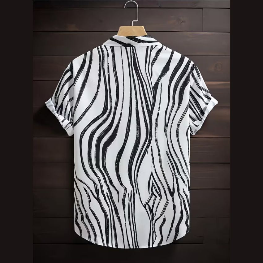 Men's Summer Fashion Casual Outdoor Short-Sleeve Button-Up Shirt