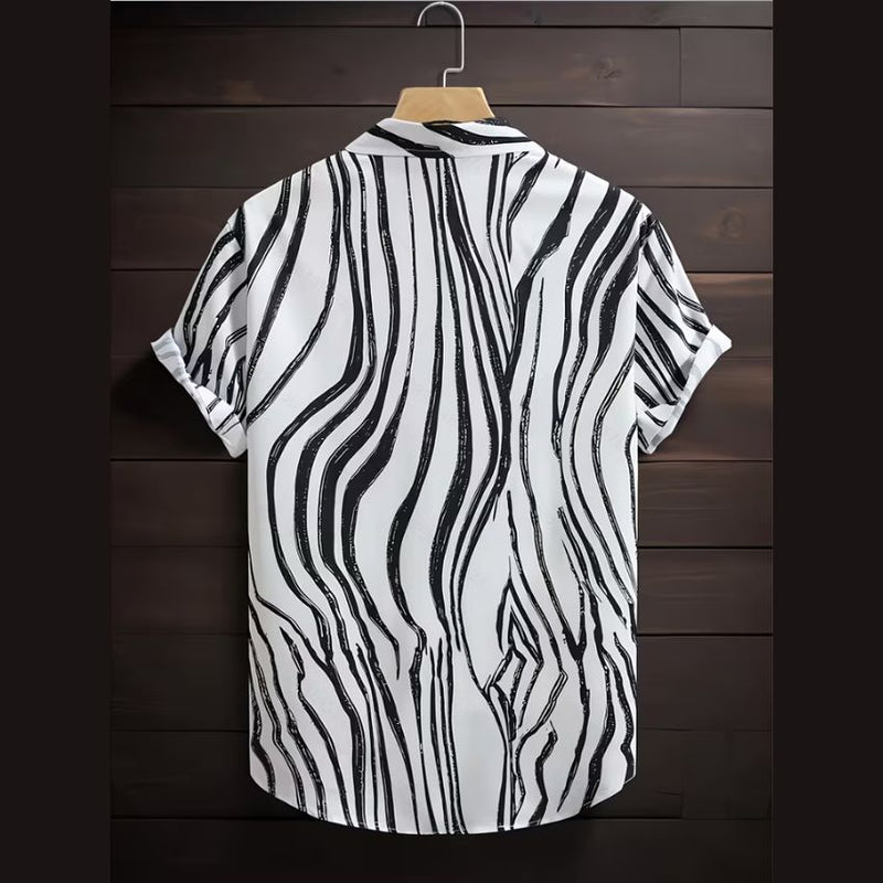 Men's Summer Fashion Casual Outdoor Short-Sleeve Button-Up Shirt