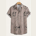 Geometric Style - Men'S New Fashionable Casual Short-Sleeve Shirt