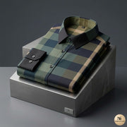 Men’s Burberry Plaid Designer Shirt – Premium Long Sleeve