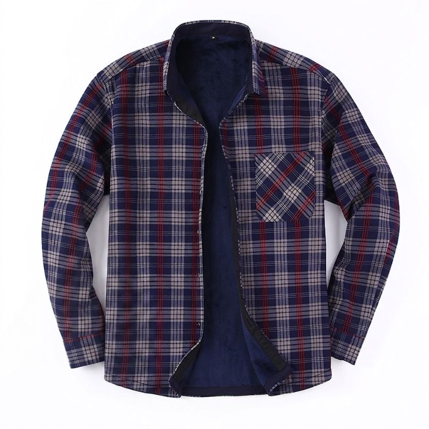Men’s Premium Thermal-Lined Plaid Field Stillwater Outdoor Collection Shirt