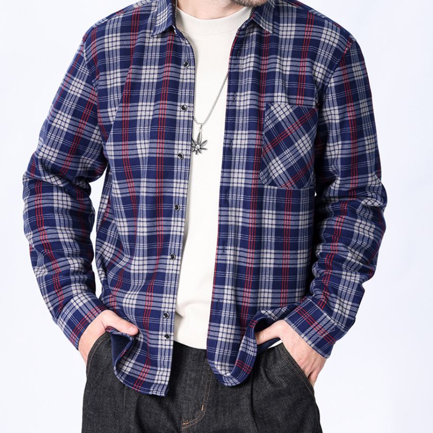 Men’s Premium Thermal-Lined Plaid Field Stillwater Outdoor Collection Shirt