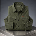 Men's Premium Green Long-Sleeve Outdoor Shirt