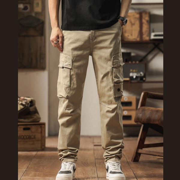 Men’s High- End Khaki Tactical Cargo Utility Pants